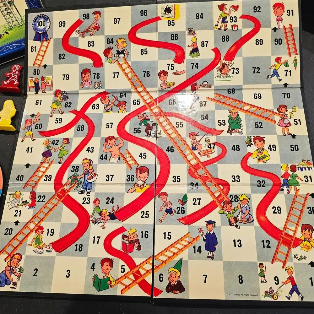 Chutes and Ladders Collector's Series Milton Bradley Board Game in Tin Case 2003